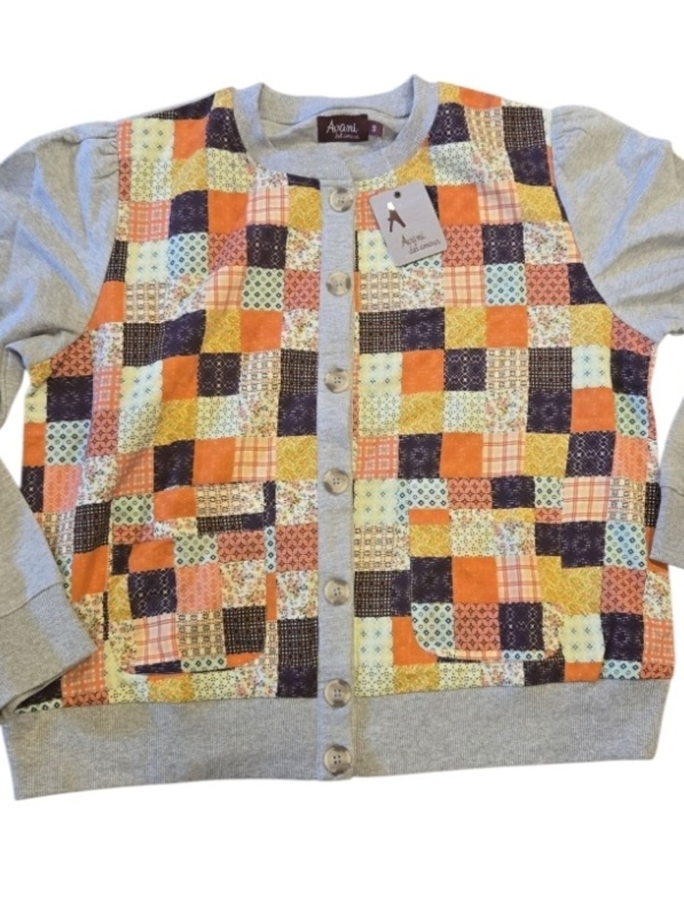 Avani button-up cardigan in size small #patchwork #cottagecore